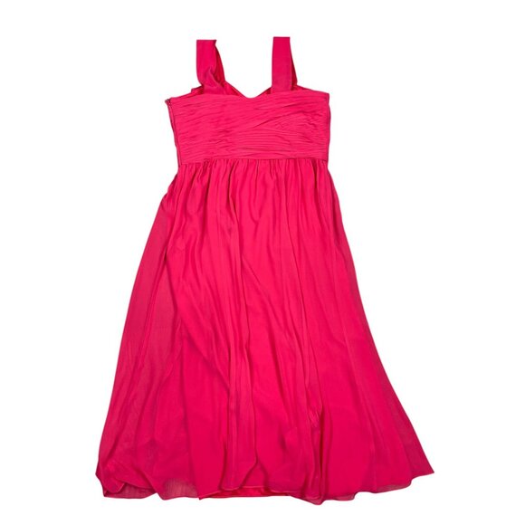 Lauren Ralph Lauren Evening Dress 18W Organza Pink Bridesmaid Prom Cocktail - Picture 3 of 8